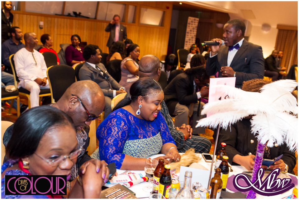MC Tunde in action with the fundraising auction