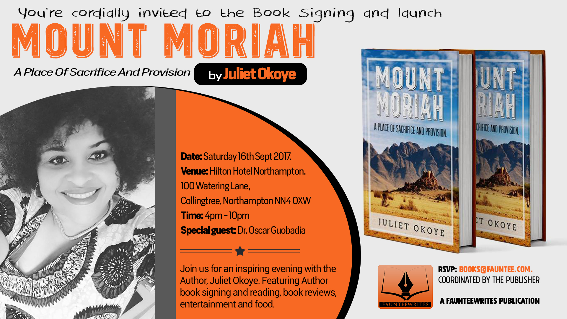Juliet Okoye Mount Moriah Book launch